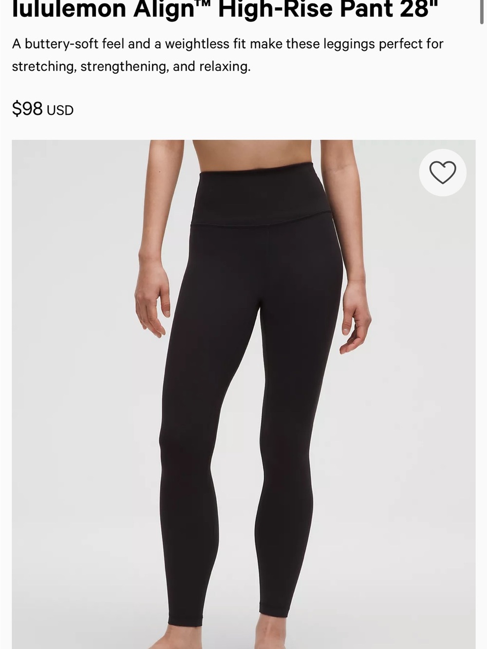 lululemon athletica Black High-Rise Align Leggings
